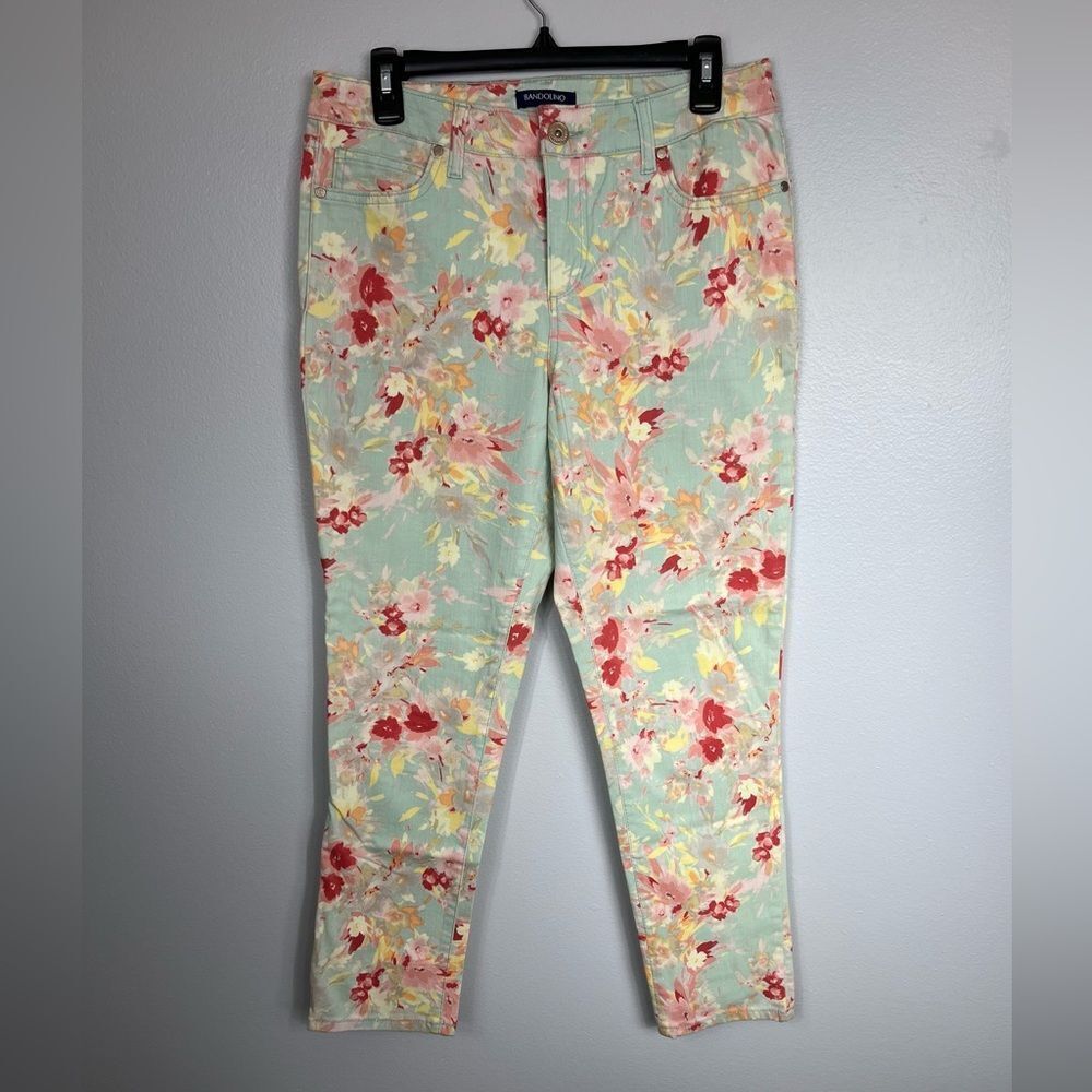 ❄️Bandolino Mandie Crop Floral‎ Jeans